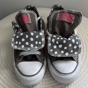 Converse Women's Brown Polka Dot High-Top Sneakers